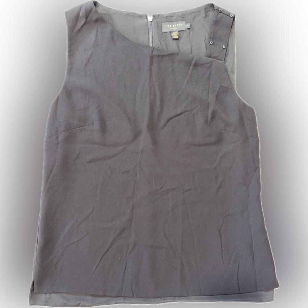 Ted Baker Asymmetrical Sleeveless Top